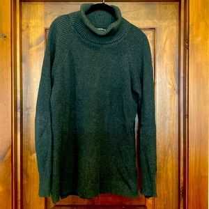 JCrew Mercantile charcoal waffle tunic turtleneck sweater, XL